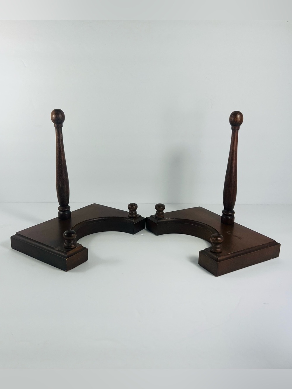 Lenox Dark Brown Wooden Bookends